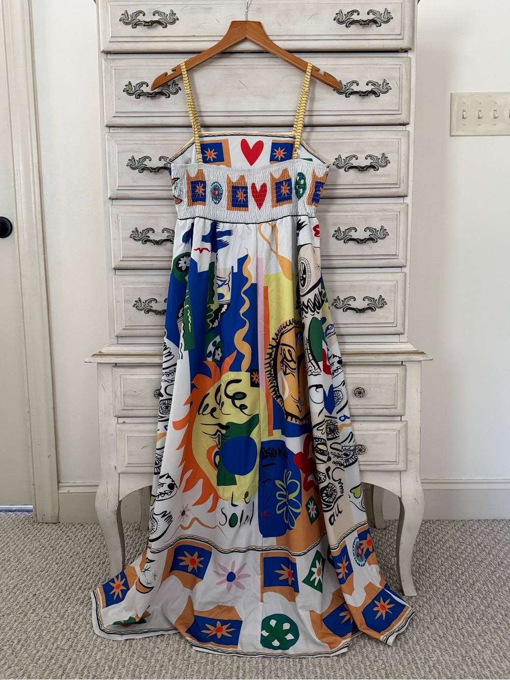 Boho Soleil Vibrant Print Maxi Dress - Picture 4 of 7